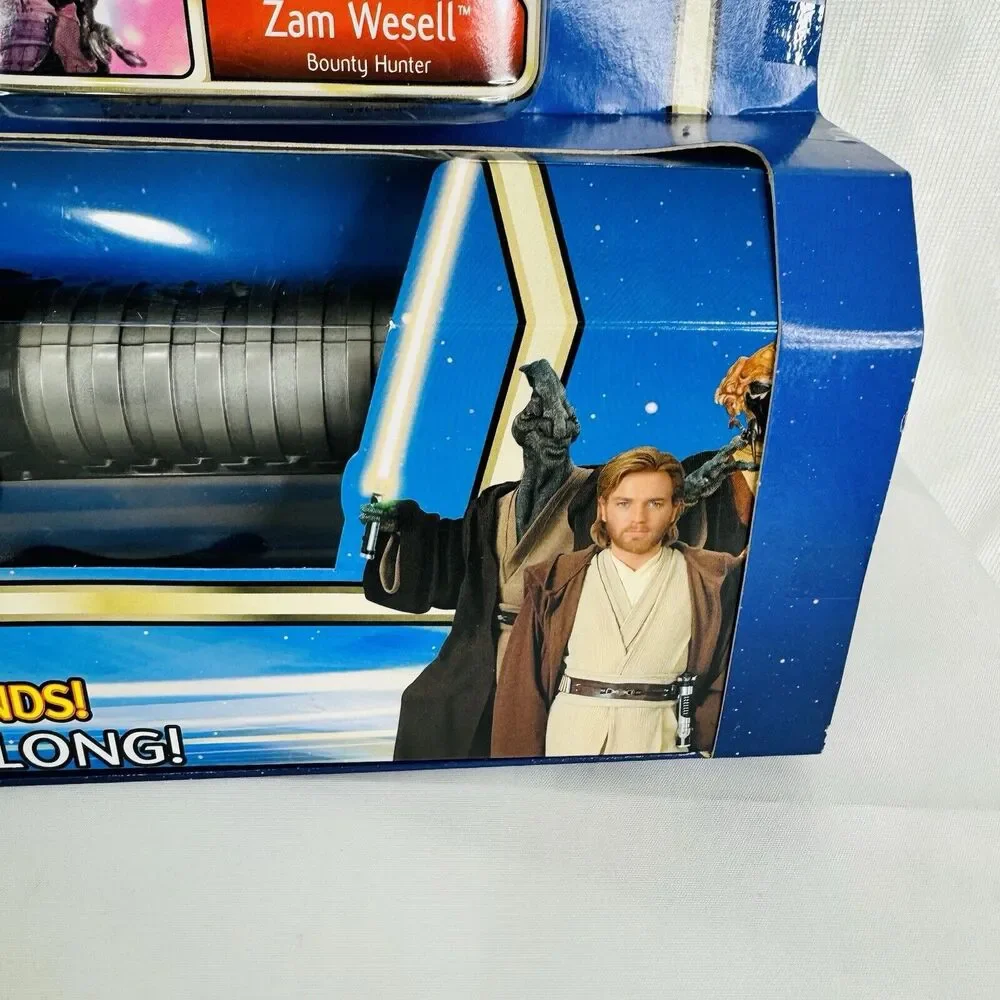 Star Wars LightSaber Action Pack W/Orange Jedi Saber & 3 Figures Sams Club Excl.